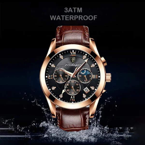 POEDAGAR Men Watches Stainless Steel Top Luxury Fashion Business Wristwatch Waterproof Luminous Quartz Watches Relogio Masculino - Image 3