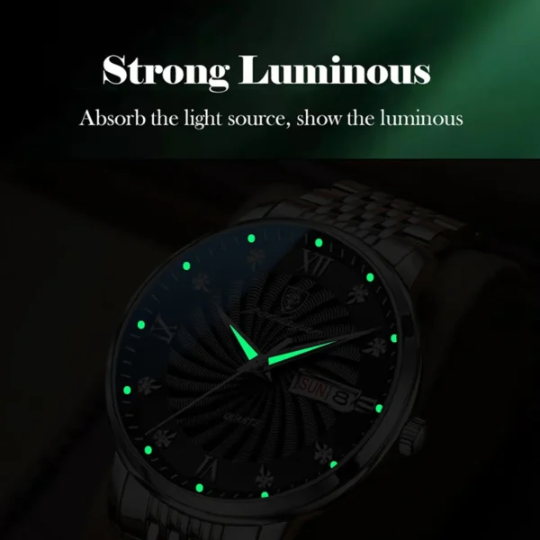 POEDAGAR Luxury Business Men Wristwatches 2023 Top Brand Waterproof Watch For Man Stainless Steel Gift Clock Luminous Date Reloj - Image 5