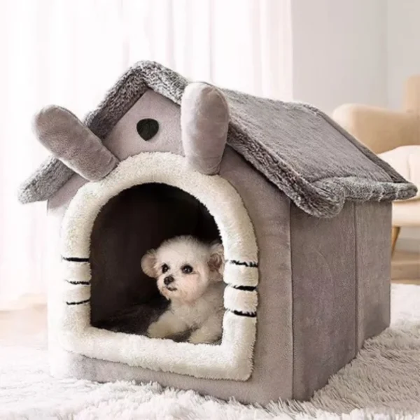 All Seasons Warm Washable Cat Dog House Indoor Soft Removable Cushion Pet Bed Kennel for Small Medium Pets Durable Pet Supplies - Image 2