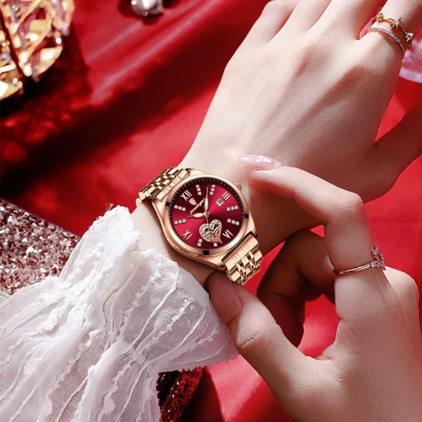 POEDAGAR Fashion Small Dial Women Watches Brand Rose Gold Steel Strap Luminous Ladies Watch Luxury Waterproof Female Clock Gifts - Image 3