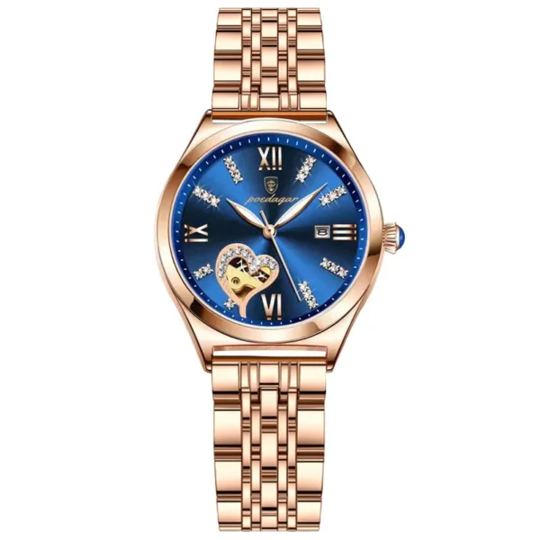 POEDAGAR Fashion Small Dial Women Watches Brand Rose Gold Steel Strap Luminous Ladies Watch Luxury Waterproof Female Clock Gifts