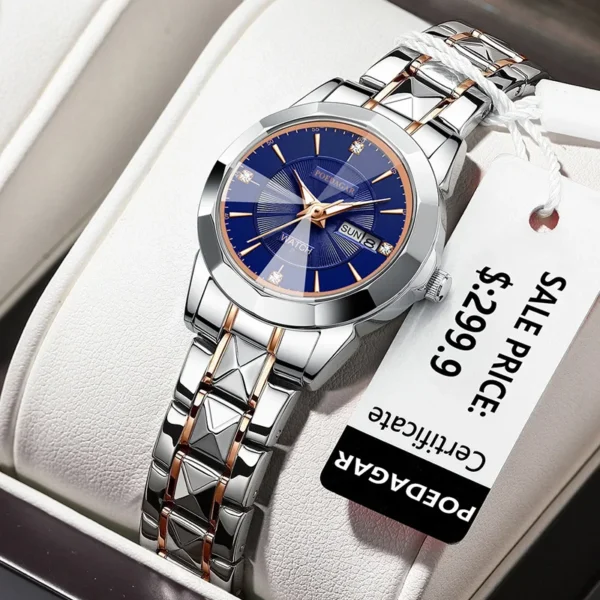 POEDAGAR New Waterproof Womens Watches Top Brand Luxury Diamond Small Dial Lady Quartz Watch For Woman Gift Steel Bracelet Reloj - Image 6